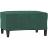 Sofa Sofos komplektas su pagalvėmis, 4 dalių, žalias, aksomas