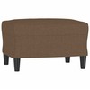 Sofa Sofos komplektas su pagalvėmis, 4 dalių, rudas, audinys