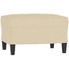 Sofa Sofos komplektas su pagalvėmis, 4 dalių, kreminis, audinys