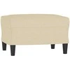 Sofa Sofos komplektas su pagalvėmis, 4 dalių, kreminis, audinys