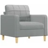 Sofa Sofos komplektas su pagalvėmis, 4 dalių, pilkas, audinys