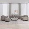 Sofa Sofos komplektas su pagalvėmis, 4 dalių, taupe, audinys