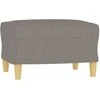 Sofa Sofos komplektas su pagalvėmis, 4 dalių, taupe, audinys