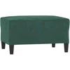 Sofa Sofos komplektas su pagalvėmis, 4 dalių, žalias, aksomas