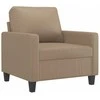 Sofa Sofos komplektas su pagalvėmis, 4 dalių, kapučino, dirbtinė oda