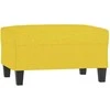 Sofa Sofos komplektas su pagalvėmis, 4 dalių, geltonas, audinys
