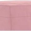 Sofa Sofos komplektas su pagalvėmis, 4 dalių, rožinis, aksomas