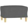 Sofa Sofos komplektas su pagalvėmis, 4 dalių, pilkas, audinys