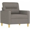 Sofa Sofos komplektas su pagalvėmis, 4 dalių, taupe, audinys