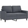 Sofa Sofos komplektas su pagalvėmis, 4 dalių, pilkas, aksomas