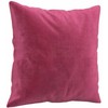 Sofa Sofos komplektas su pagalvėmis, 4 dalių, vyno, aksomas