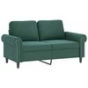 Sofa Sofos komplektas su pagalvėmis, 4 dalių, žalias, aksomas