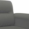 Sofa Sofos komplektas su pagalvėmis, 4 dalių, pilkas, audinys