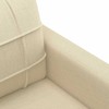 Sofa Sofos komplektas su pagalvėmis, 4 dalių, kreminis, audinys