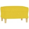 Sofa Sofos komplektas su pagalvėmis, 4 dalių, geltonas, audinys