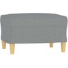 Sofa Sofos komplektas su pagalvėmis, 4 dalių, pilkas, audinys
