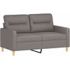 Sofa Sofos komplektas su pagalvėmis, 4 dalių, taupe, audinys