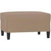 Sofa Sofos komplektas su pagalvėmis, 4 dalių, kapučino, dirbtinė oda