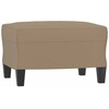 Sofa Sofos komplektas su pagalvėmis, 4 dalių, kapučino, dirbtinė oda