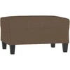 Sofa Sofos komplektas su pagalvėmis, 4 dalių, rudas, audinys
