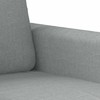 Sofa Sofos komplektas su pagalvėmis, 4 dalių, pilkas, audinys