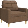 Sofa Sofos komplektas su pagalvėmis/pakoja, 4 dalių, juoda, audinys