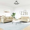 Sofa Sofos komplektas su pagalvėmis/pakoja, 3 dalių, kreminė