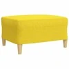 Sofa Sofos komplektas su pagalvėmis/pakoja, 3 dalių, geltonas