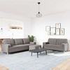 Sofa Sofos komplektas su pagalvėmis/pakoja, 3 dalių, taupe, audinys