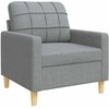 Sofa Sofos komplektas su pagalvėmis/pakoja, 4 dalių, taupe, audinys