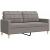 Sofa Sofos komplektas su pagalvėmis/pakoja, 4 dalių, taupe, audinys