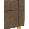 Sofa Sofos komplektas su pakoja, 3 dalių, rudas, audinys