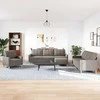Sofa Sofos komplektas su pakoja, 4 dalių, taupe, audinys