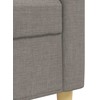 Sofa Sofos komplektas su pakoja, 4 dalių, taupe, audinys