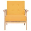 Sofa Sofos komplektas, 2 d., audinys, geltonas