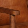 Sofa Sofos komplektas, 2 dalių, rudas, tikra oda ir akacijos masyvas