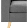 Sofa Sofos komplektas, 2 dalių, šviesiai pilkas, audinys
