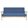 Sofa Sofos komplektas, 2d., audinys, mėlynas