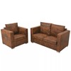 Sofa Sofos komplektas, 2d., dirbt. zomšos oda