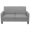 Sofa Sofos komplektas, 2vnt., audinys, šviesiai pilkos spalvos