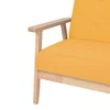 Sofa Sofos komplektas, 3 dalių, audinys, geltonos spalvos