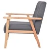 Sofa Sofos komplektas, 3 dalių, tamsiai pilkos spalvos, audinys