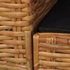 Sofa Sofos komplektas su pagalvėlėmis, 2d., rudos sp., nat. ratanas