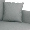 Sofa Sofos komplektas su pagalvėmis, 4 dalių, pilkas, audinys