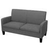 Sofa Sofų komplektas, 2d., audinys, tamsiai pilkos spalvos