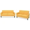 Sofa Sofų komplektas, 2d., geltonos spalvos, audinys