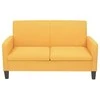 Sofa Sofų komplektas, 2d., geltonos spalvos, audinys