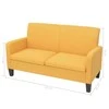 Sofa Sofų komplektas, 2d., geltonos spalvos, audinys