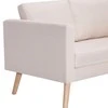 Sofa Sofų komplektas, 2d., kreminės sp., audinys