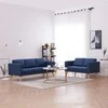 Sofa Sofų komplektas, 2d., mėlynas, audinys
